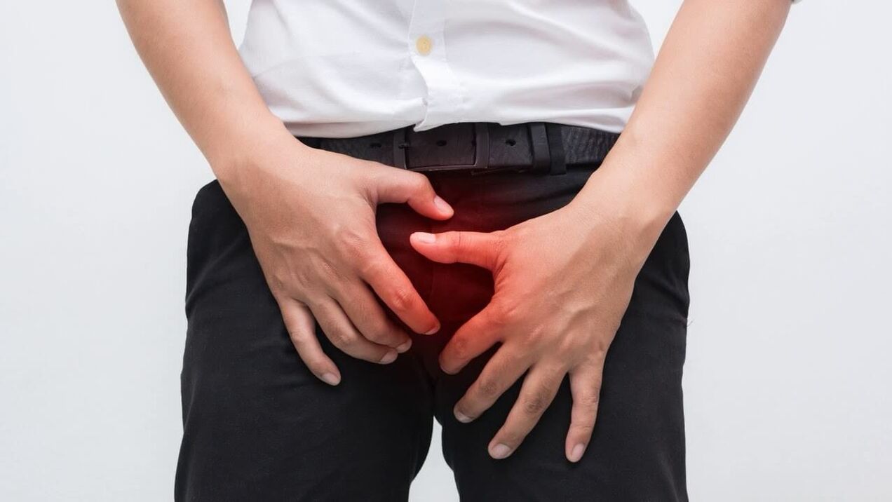 genital pain with prostatitis