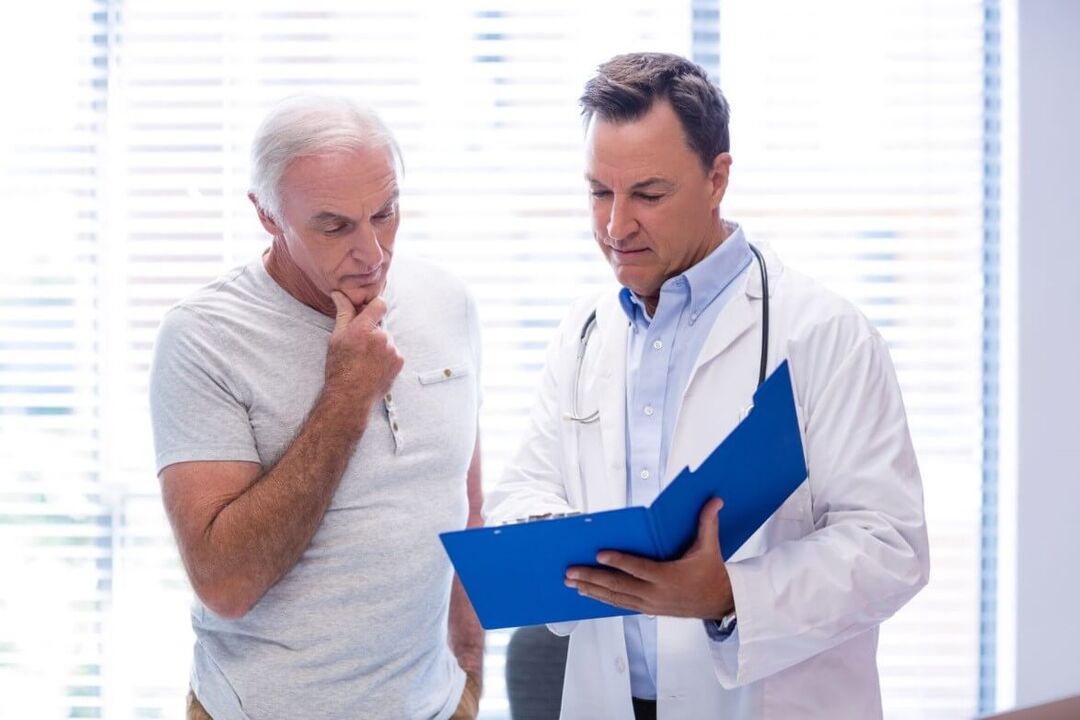 prescribing treatment for prostatitis by a physician